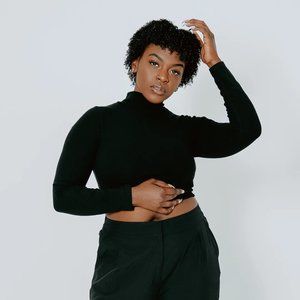 Klassy Network TURTLENECK LONG SLEEVE BRAMI (CROP)